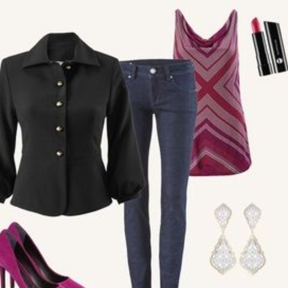 CAbi 3084 Printed Drape tank top Small - Picture 11 of 11